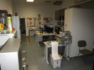 Interior de la oficina meteorológica de Badajoz.