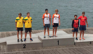 Javier Carrasco y Pablo Martínez, subcampeones en Hombre Infantil K2.