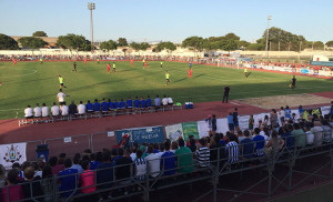 De nuevo el Recre arrastró mucho público, como se pudo ver en el polideportivo Antonio Gil Hernández de Punta Umbría. / Foto: H. M.