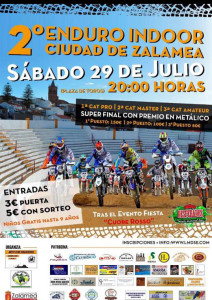 Cartel de la prueba motociclista de este sábado en Zalamea la Real.