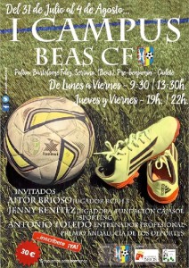 Cartel de I Campus Beas CF.