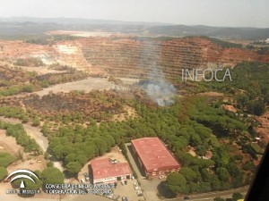 Imagen del incendio. / Foto: Plan Infoca. 