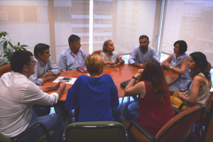 Reunión con el delegado de Educación con motivo del Premio Educaciudad.