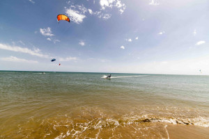 Un lugar ideal para practicar deportes de agua.