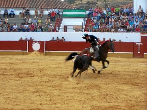 El rejoneador Manuel Manzanares malogró el triunfo con la espada.