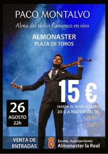 Cartel anunciador del concierto de Almonaster.