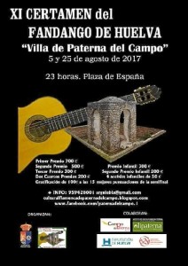 El viernes 25 de agosto se celebra la Final del Concurso de Fandango 'Villa de Paterna'.