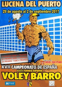 Cartel del evento deportivo que se va a celebrar en Lucena del Puerto.