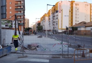 Obras en la Avenida de Federico Molina.