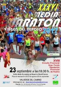 Cartel de la XXXVI Media Maratón ‘Virgen del Reposo’.