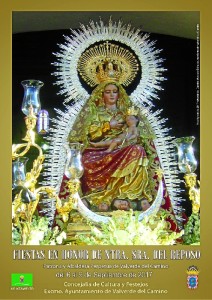 La Virgen del Reposo procesiona este 9 de septiembre por las calles de Valverde. 