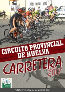 Cartel del Circuito Provincial de Huelva de Carretera para Escuelas y Cadetes. 