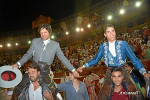 La corrida de rejones cierra los festejos taurinos de las Fiestas Colombinas.