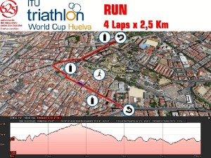 Mapa del recorrido a pie.