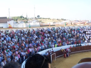 Animado tendido de la Plaza de Valverde del Camino.