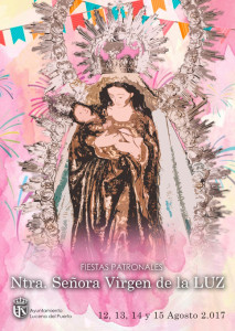 Cartel de las Fiestas en honor a la Virgen de la Luz 2017.