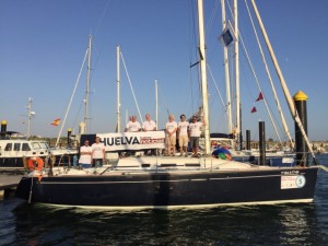 La tripulación del Kaos-Huelva Buenas Noticias está muy ilusionada con sus expectativas en la regata.