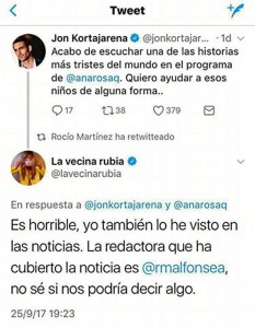 Imagen de la conversación. 