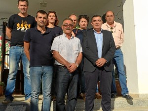 Un momento de la visita institucional al colegio Sutefíe de Zufre.