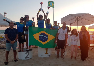 En mujeres también hubo dominio absoluto de las representantes de Brasil.