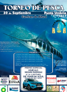 Cartel del Torneo de Pesca de este fin de semana.