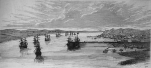 Imagen del Puerto de Huelva en el año 1876. / Foto: juntadeandalucia.es