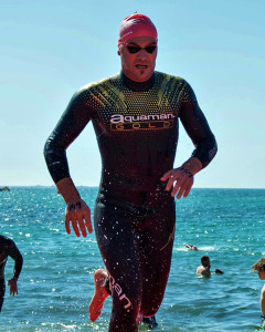 Rubén Gutiérrez, durante la prueba disputada en aguas gaditanas.