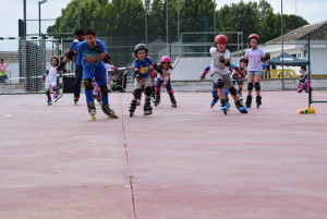 Los pequeños patinadores de Hinojos.