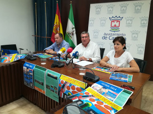 Un momento de la presentación de los tres eventos deportivos que se van a desarrollar en Cartaya este curso,