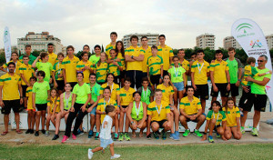 Representantes del Tartessos en el Campeonato de Andalucía de Invierno.