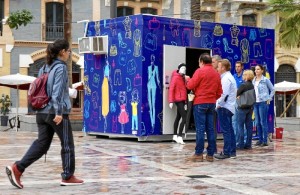 Los ‘pop up stores’ o tiendas efímeras permanecerán la Plaza de las Monjas hasta el sábado.