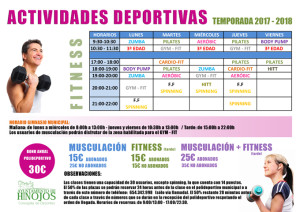 HORARIOS Y PRECIOS GYM 2017-18 - copia