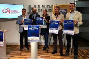 Un momento de la presentación del Máster Nacional de Bádminton 'Playas de Mazagón' Absoluto y Sub 11.