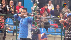 Miguel Ángel Medina, durante el Campeonato de España de sala.