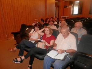 Un momento de la reunión preparatoria de las Jornadas del Patrimonio de 2018 que se celebrarán en Galaroza.