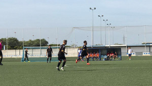 Triunfo trabajado del Atlético Onubense en la Ciudad Deportiva del Decano. / Foto: @atcosanluqueno.