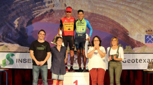 Ramírez Abeja y Gema Bárcenas, ganadores en Minas de Riotinto. / Foto: Federación Andaluza de Ciclismo.