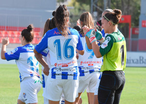 Pese a la derrota, nada que objetar al partido de las sportinguistas. / Foto: www.lfp.es.