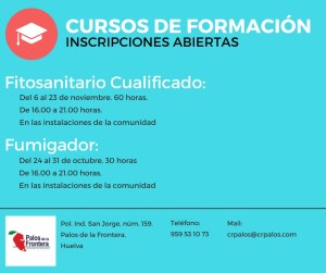 Cartel cursos. 