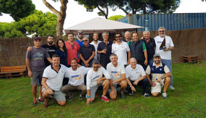 Foto de familia de los participantes en la II Regata Bacuta Catering.