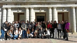 Recepción del Ayuntamiento de Huelva. 