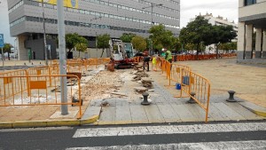 Comienzan las obras de los 11 kilómetros de vía ciclista en Huelva capital.