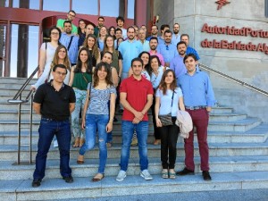 Cristina, junto al resto de compañeros el Curso Ingeniería Marítima.