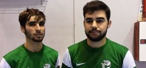 Antonio Coto y Javi Carlota, con la selección andaluza Sub 19. / Foto: @Futsalsur.