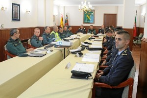 Convocada por el Coronel Jefe Ezequiel Romero Guijarro, han asistido los responsables de la GNR de los Comandos de Faro y Beja.