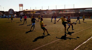 Meritorio empate el logrado por el Isla Cristina en el feudo del Montilla. / Foto: @MontillaCF.