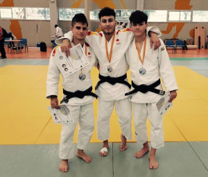 Deportistas del TSV Huelva Judo que lograron medalla en Amurrio. / Foto: http://huelvatsv.blogspot.com.es.