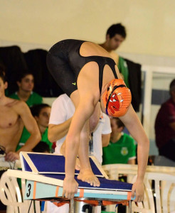 Laura Sánchez, segunda onubense en bajar del minuto en los 100 metros libres.