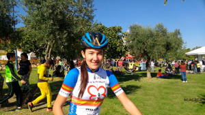 La campeona de España, Míriam Palacios, impuso su ley en féminas. / Foto: Federación Andaluza de Ciclismo.