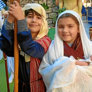 Tradicional Belén Viviente del Colegio María Inmaculada.